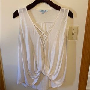 Cross X Front Knotted Tank